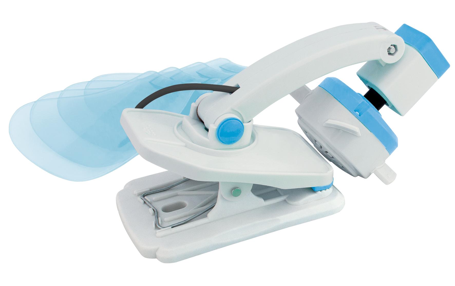 Eurotrail Klammer-Ventilator 12 V Hellblau/Weiss