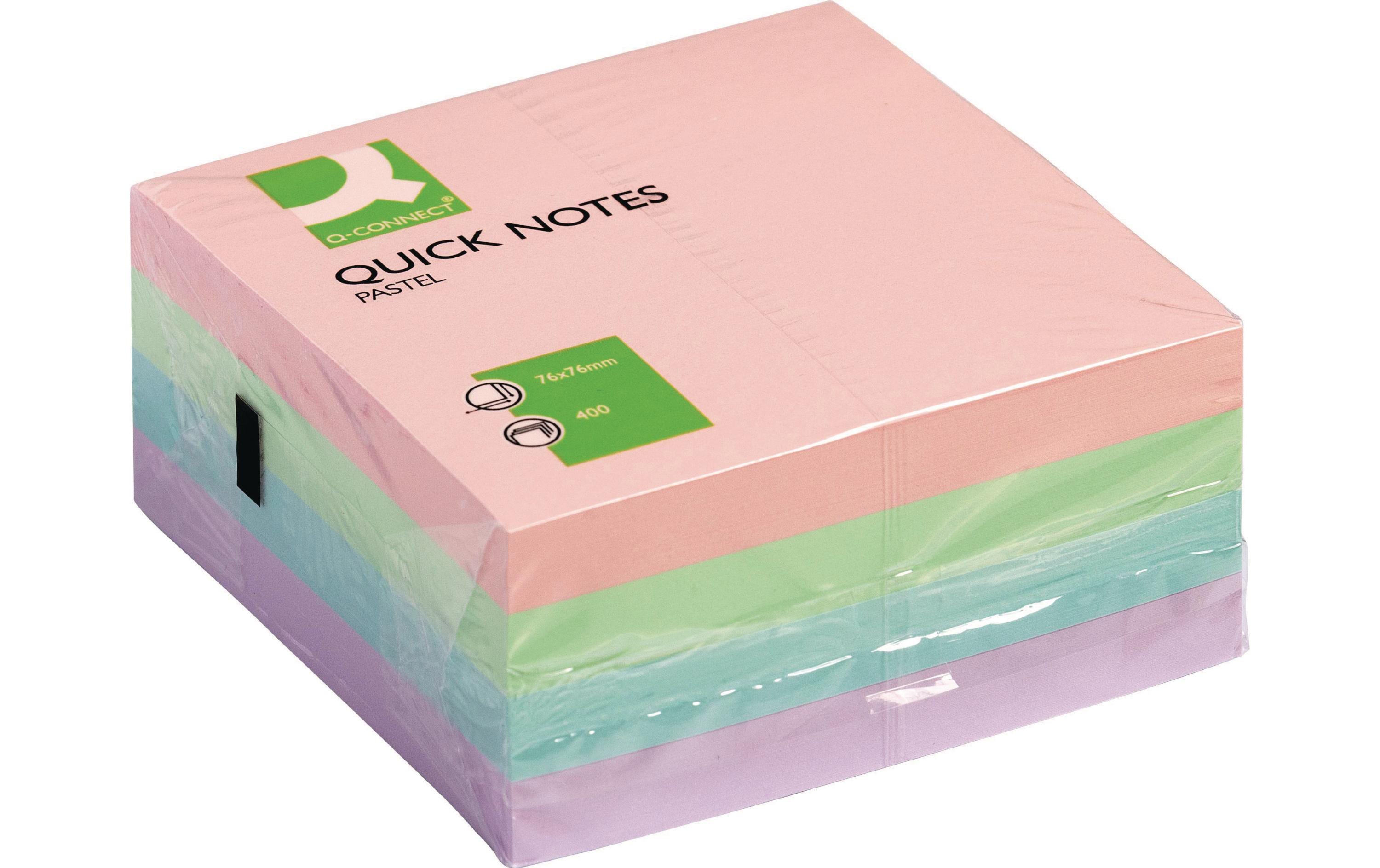 CONNECT Notizzettel Quick Notes 76 x 76 mm, Pastell CONNECT Notizzettel Quick Notes 76 x 76 mm, Pastell