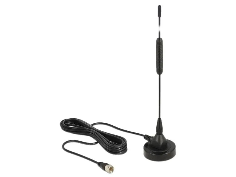 Delock DAB+-Antenne F-Stecker 174-240 MHz F-Type 0 dBi Rundstrahl