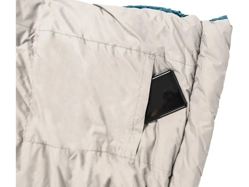 Grüezi Bag Schlafsack Wolle Camp Comfort 4 °C R 185 cm, Türkis Grüezi Bag Schlafsack Wolle Camp Comfort 4 °C R 185 cm, Türkis