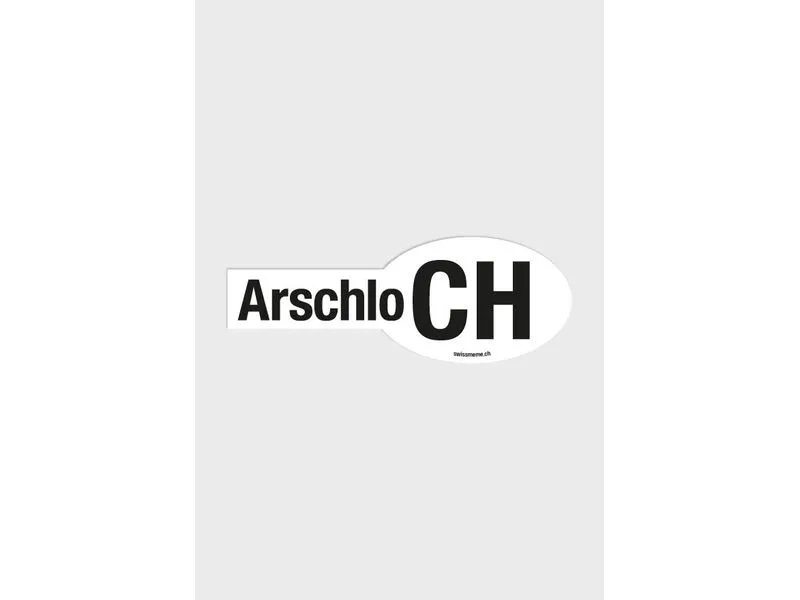 Swissmeme ArschloCH Sticker Sticker