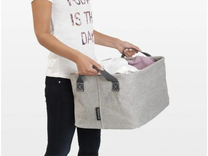 Brabantia Wäschekorb Linn faltbar Grau 35 l Brabantia Wäschekorb Linn faltbar Grau 35 l