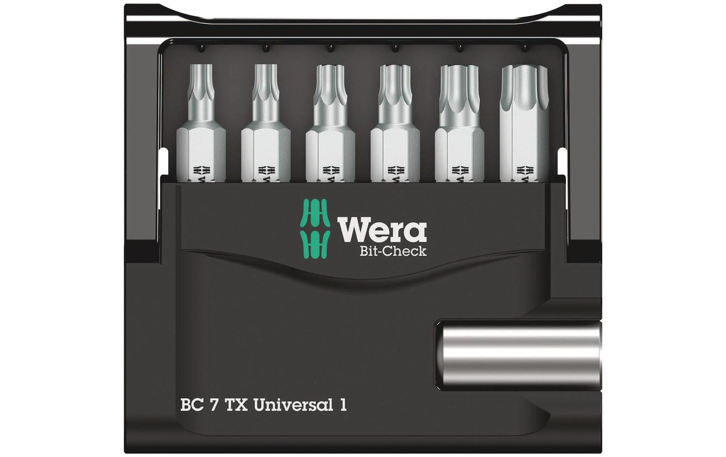 Wera Bit-Set Bit-Check 7 TX Universal 1, 7-teilig