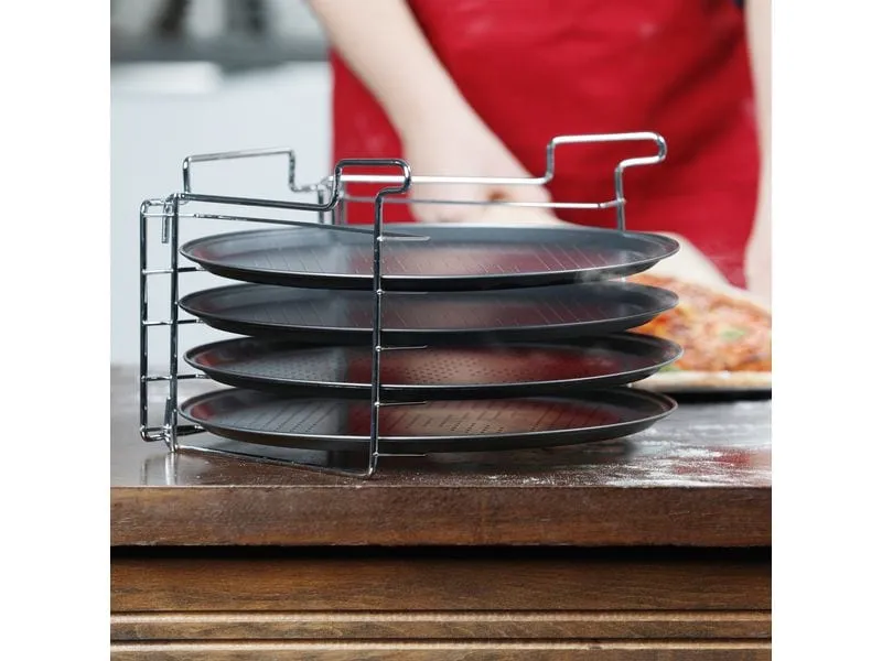 relaxdays Pizzablech Pizzablech 32 cm x 32 cm relaxdays Pizzablech Pizzablech 32 cm x 32 cm