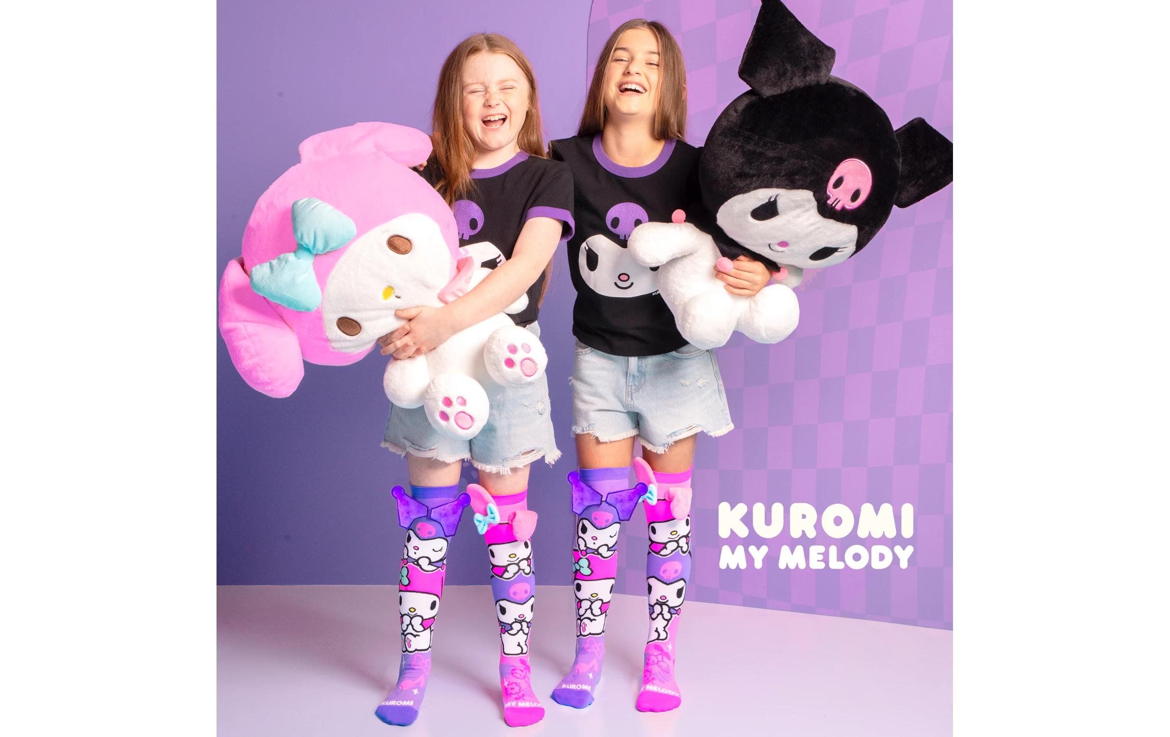 Waldmeier Socken MADMIA Kuromi & My Melody Mehrfarbig