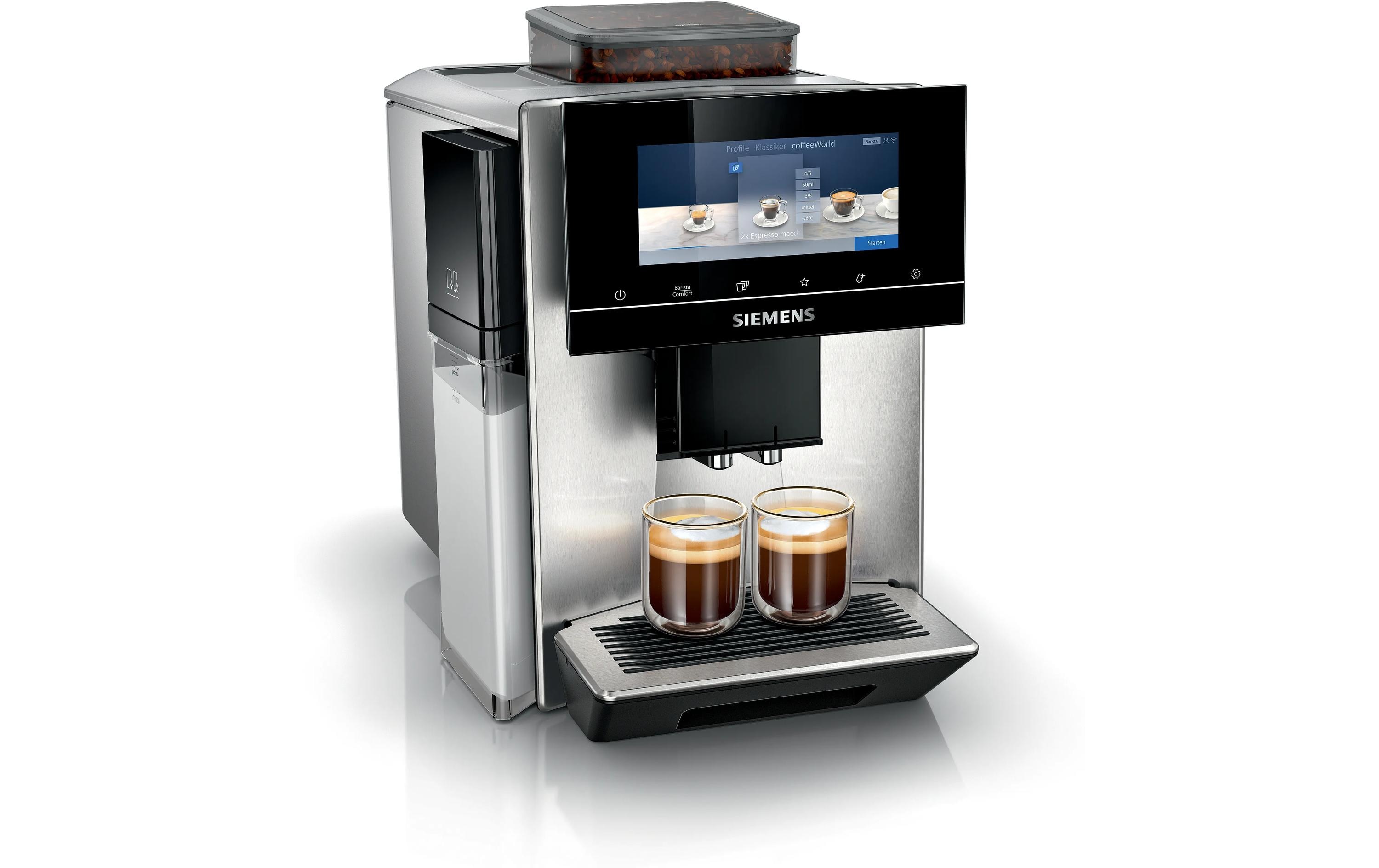 Siemens Kaffeevollautomat EQ900 plus TQ903DZ3 Edelstahl Siemens Kaffeevollautomat EQ900 plus TQ903DZ3 Edelstahl