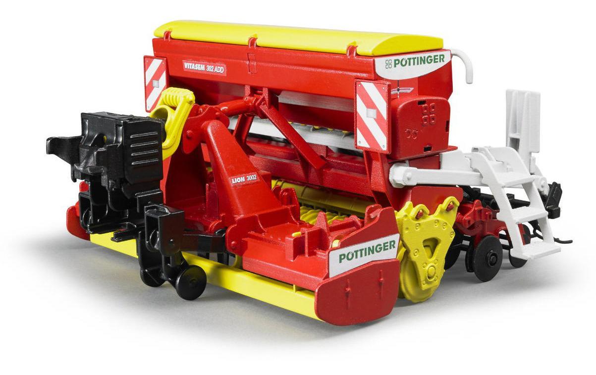 Bruder Spielwaren Landwirtschaftsfahrzeug Poettinger Kreiselegge-Sämaschine
