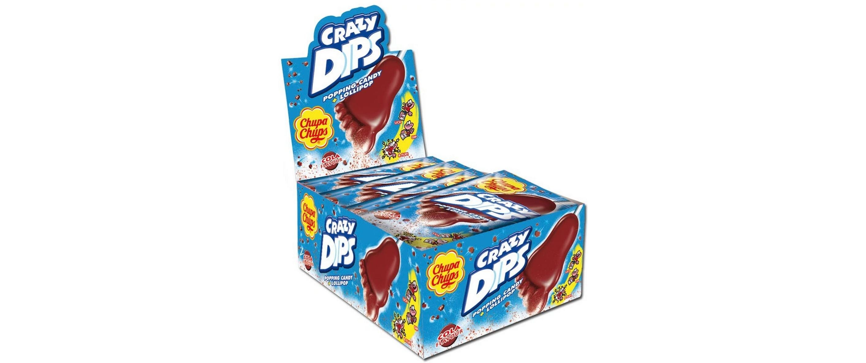 Chupa Chups Lollipop Crazy Dips Cola 24 x 14 g