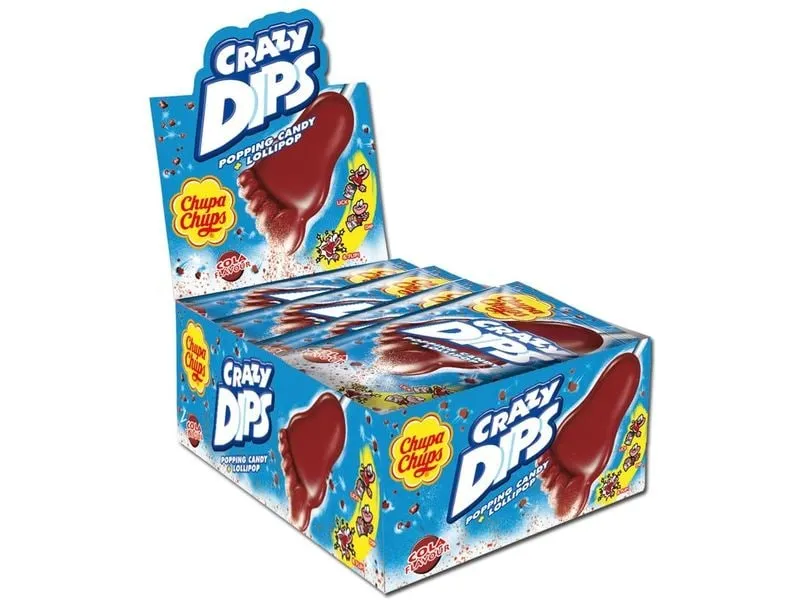 Chupa Chups Lollipop Crazy Dips Cola 24 x 14 g