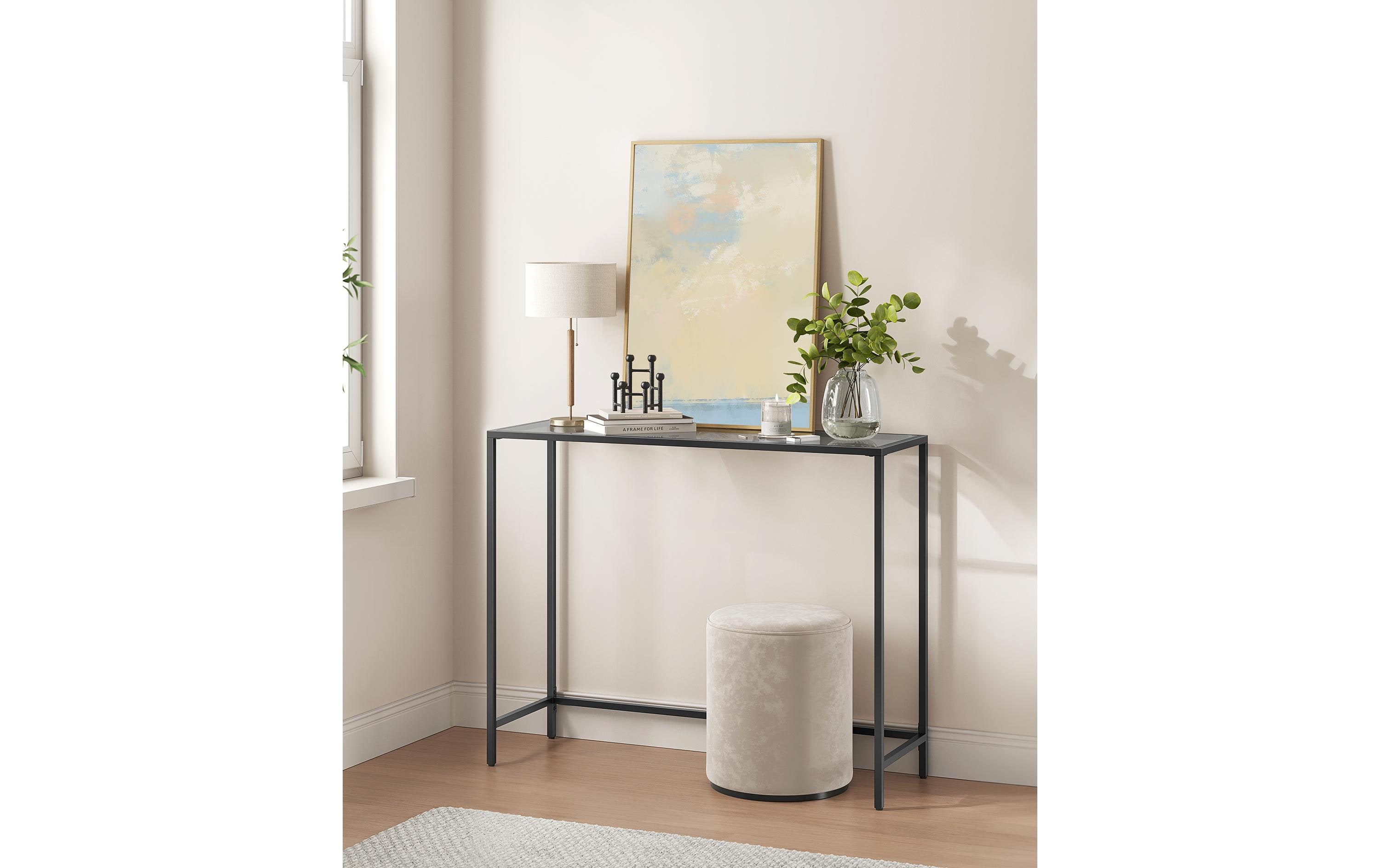 VASAGLE Konsolentisch 100.5 x 80 cm, Schwarz