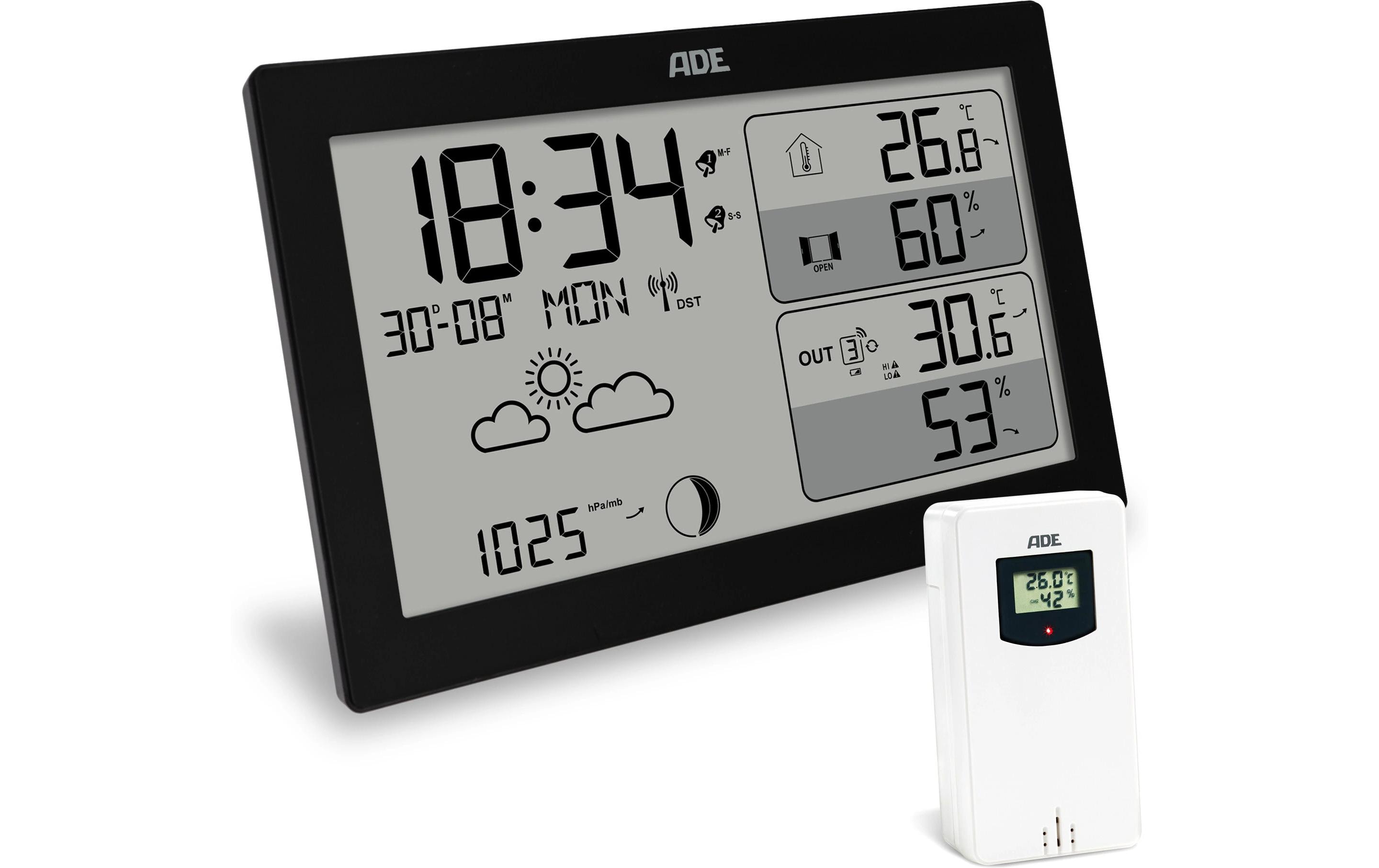 ADE Wetterstation mit Funk-Aussensensor