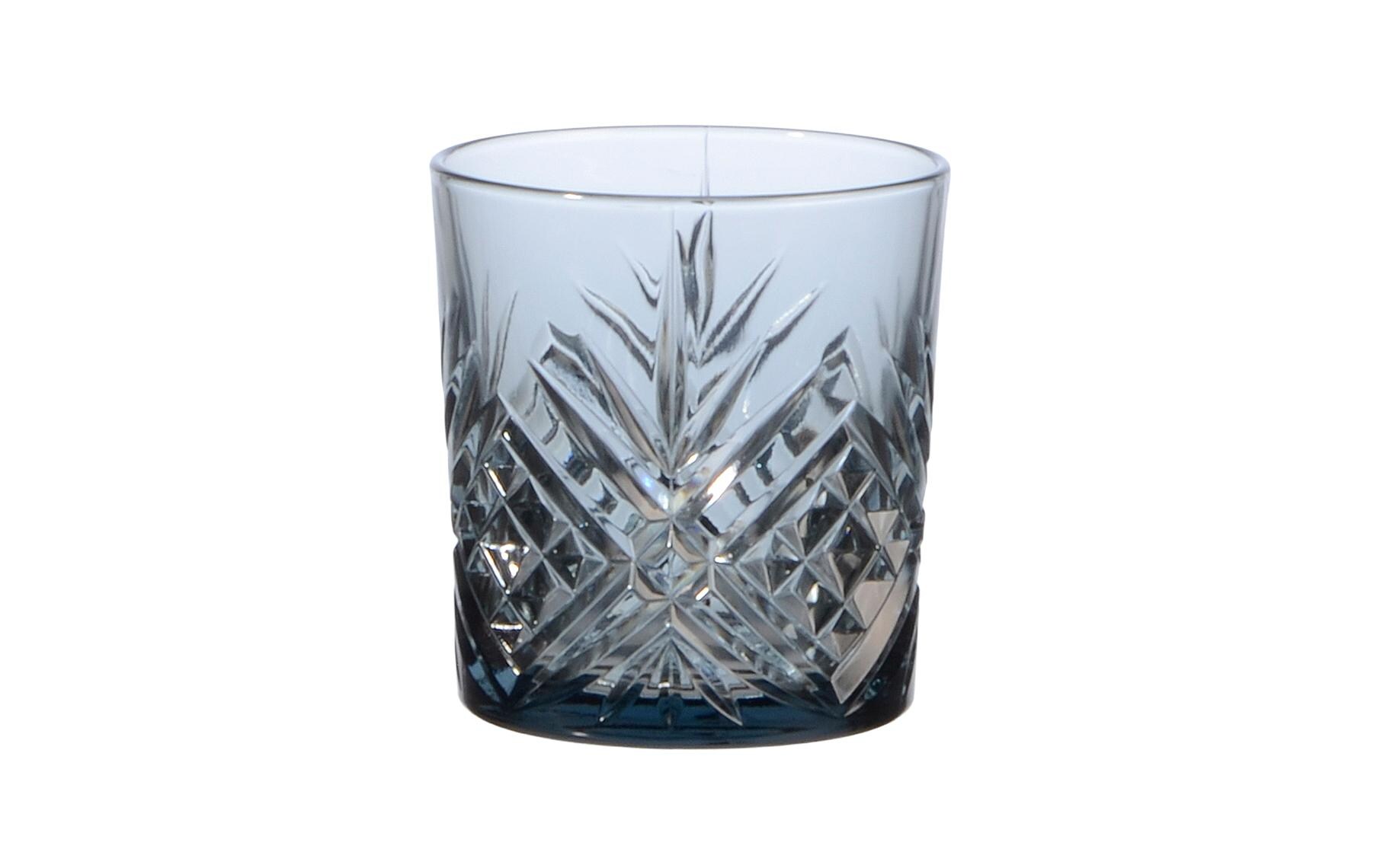 Arcoroc Whiskyglas Broadway Blau 300 ml, 6 Stück, Blau