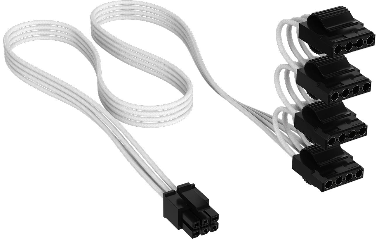 Corsair Stromkabel PATA Power Weiss, 75 cm