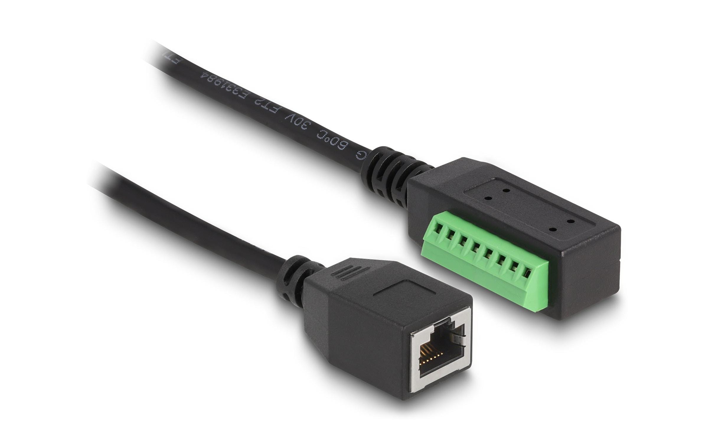 Delock Terminalblock - RJ45 Kabel 1 Stück Delock Terminalblock - RJ45 Kabel 1 Stück