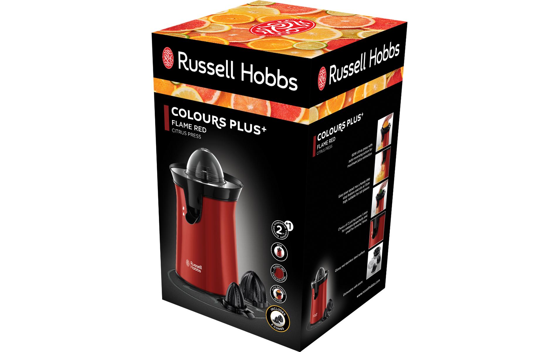 Russell Hobbs Zitruspresse Colours Plus+ Flame Red