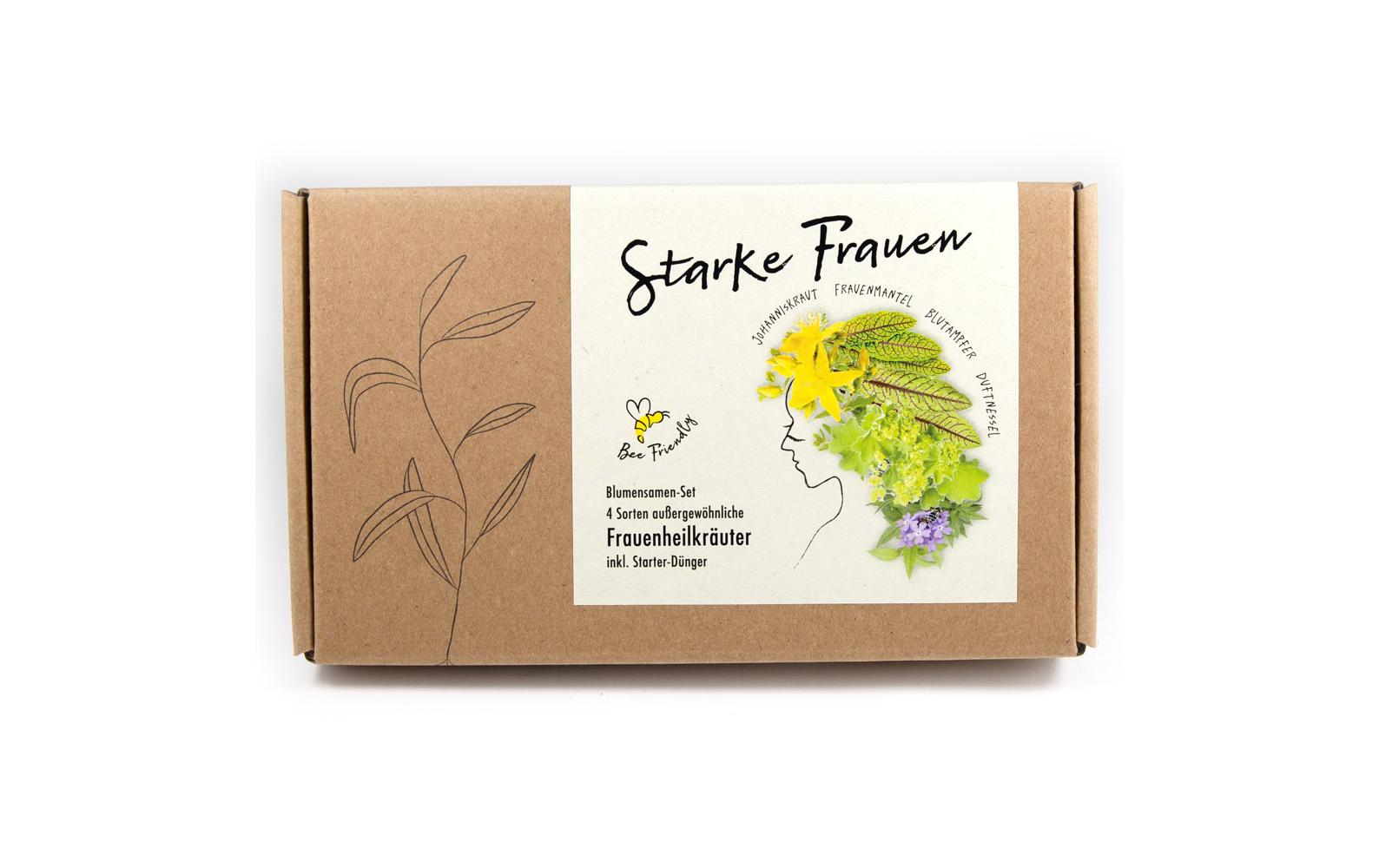 Naturkraftwerk Anzucht Starke Frauen, 4 Sorten Kräuter-Saatgut