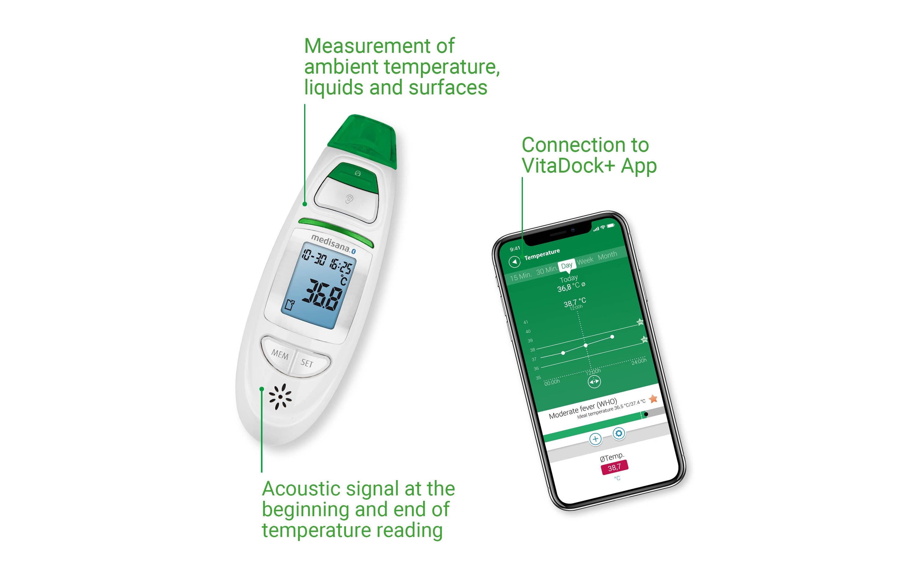 Medisana Infrarot-Fieberthermometer TM750 Connect