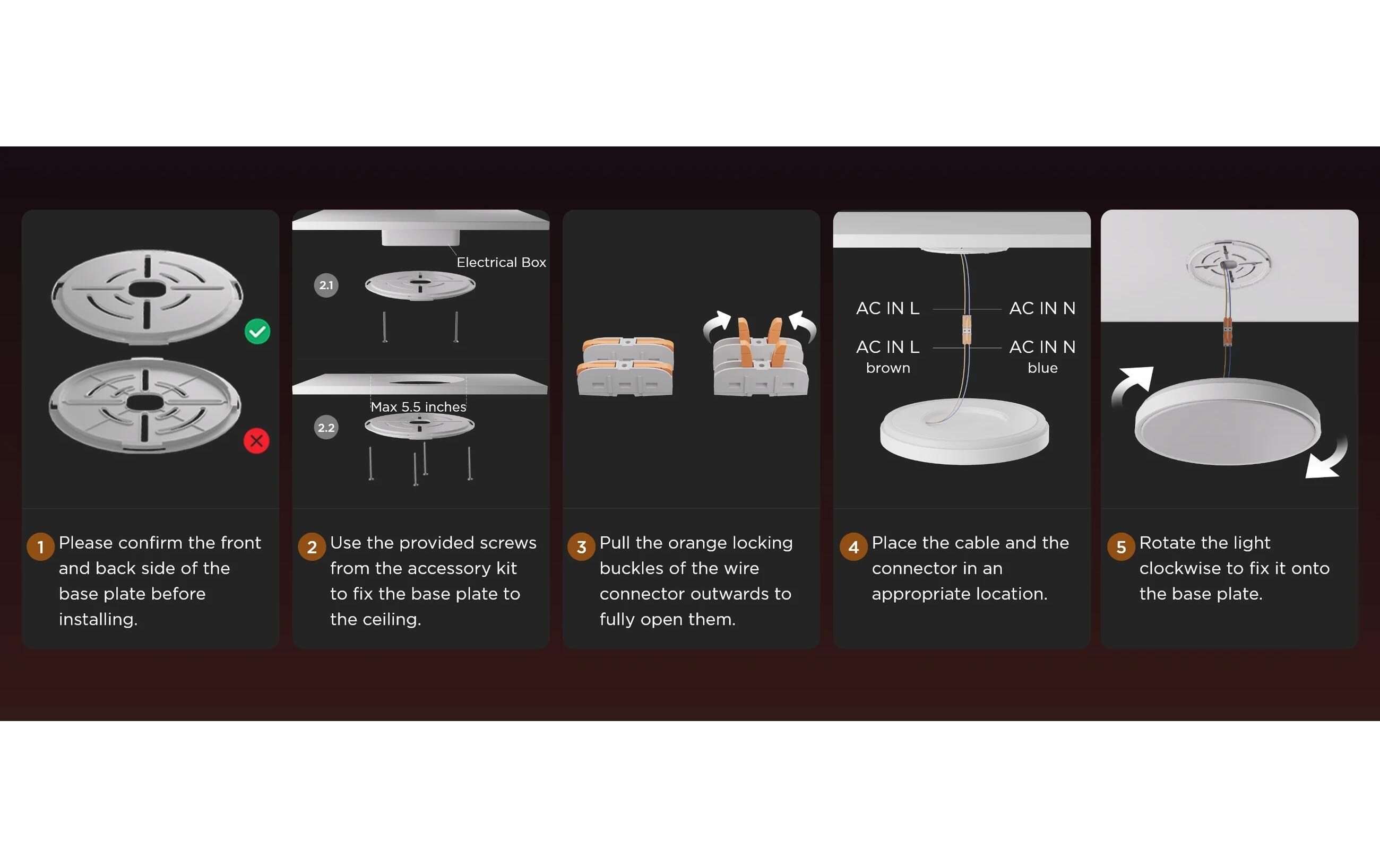Govee Deckenleuchte 38 cm, 24 W, 3500 lm, RGBIC + WW