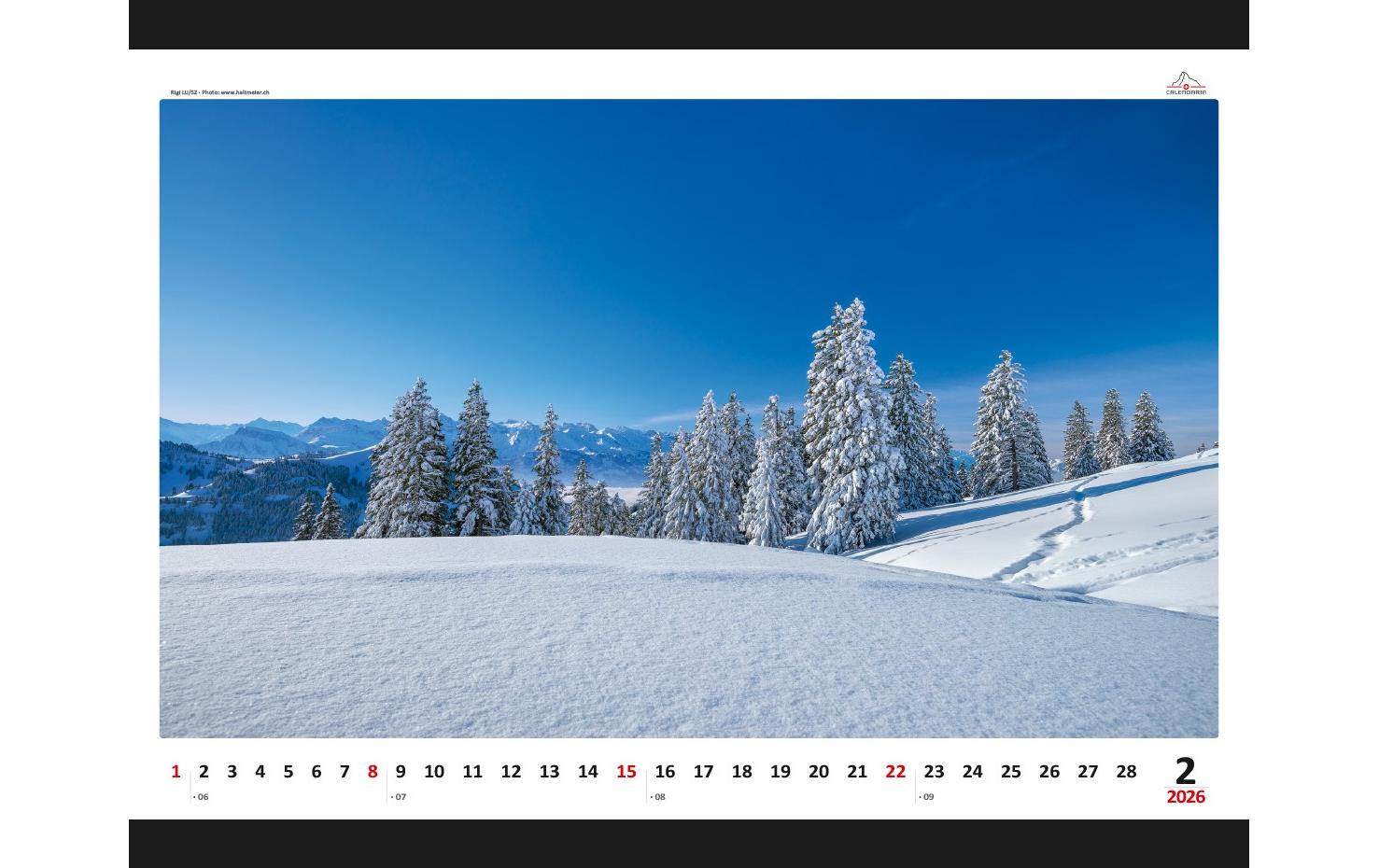 Calendaria Kalender Schweizer Impressionen 2026