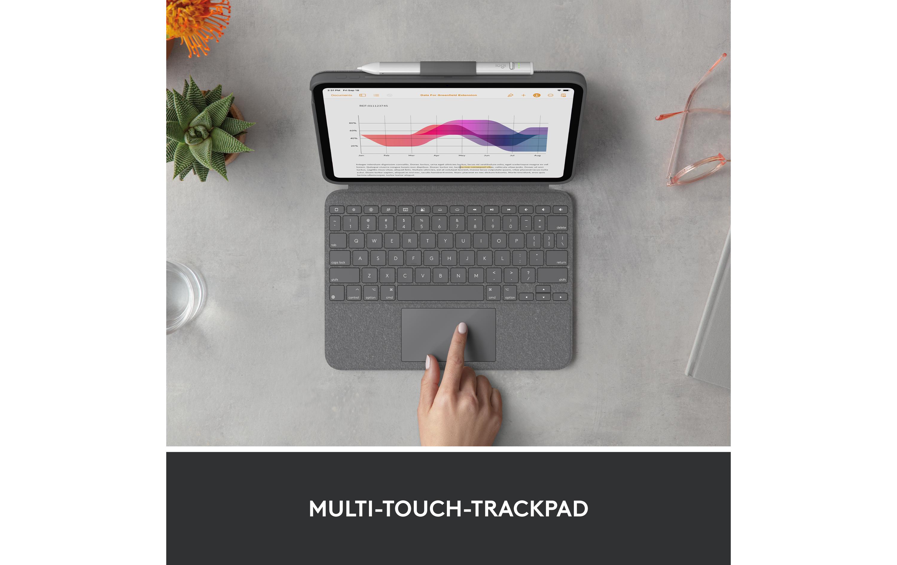 Logitech Tablet Tastatur Cover Combo Touch iPad 10.9 (10. Gen.)