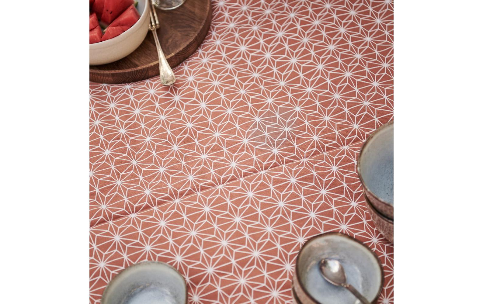 Urbanara Picknickdecke Ankisa 130 x 190 cm - Senfgelb / Weiss