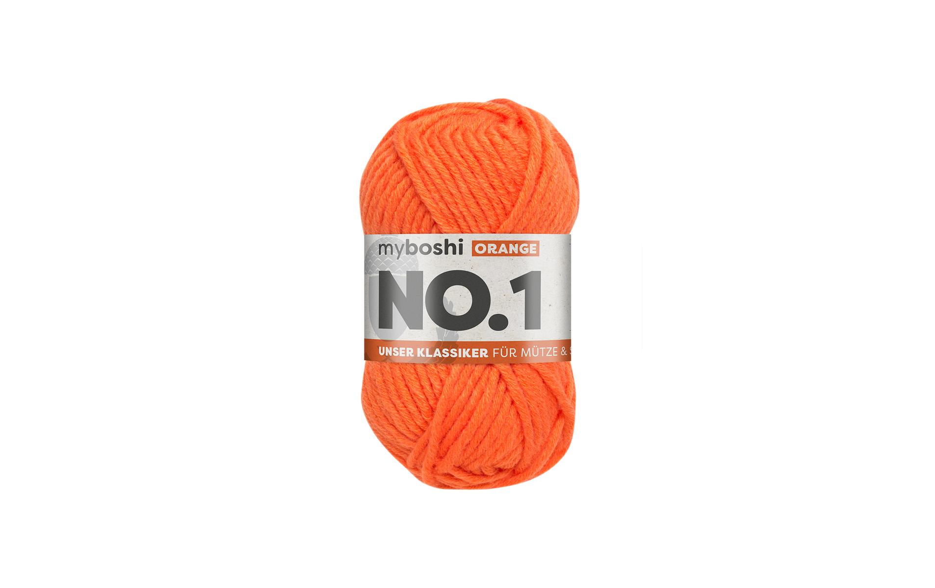 myBoshi Wolle Nr.1 Orange 50 g, 55 m