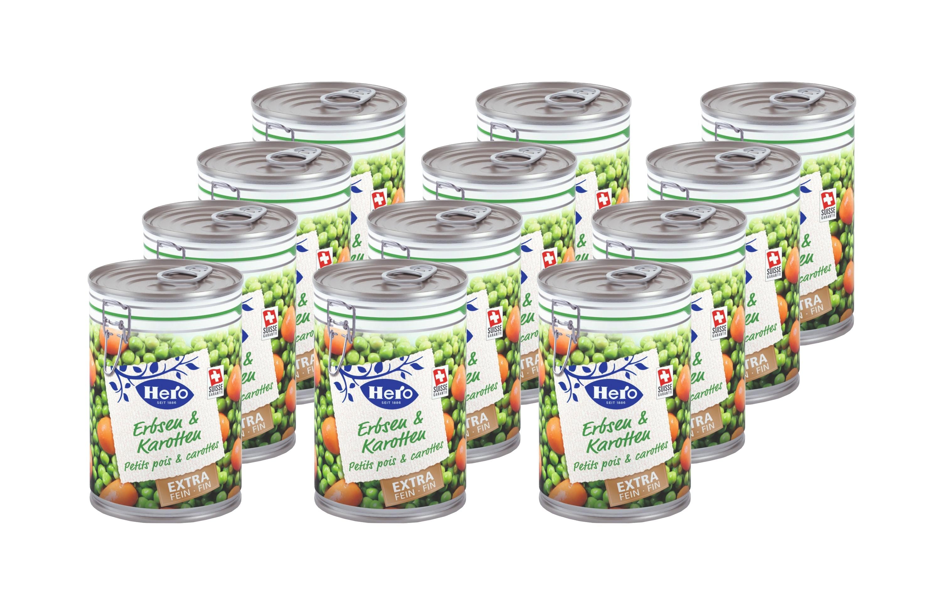 Hero Dose Erbsen & Karotten extra fein 12 x 420 g