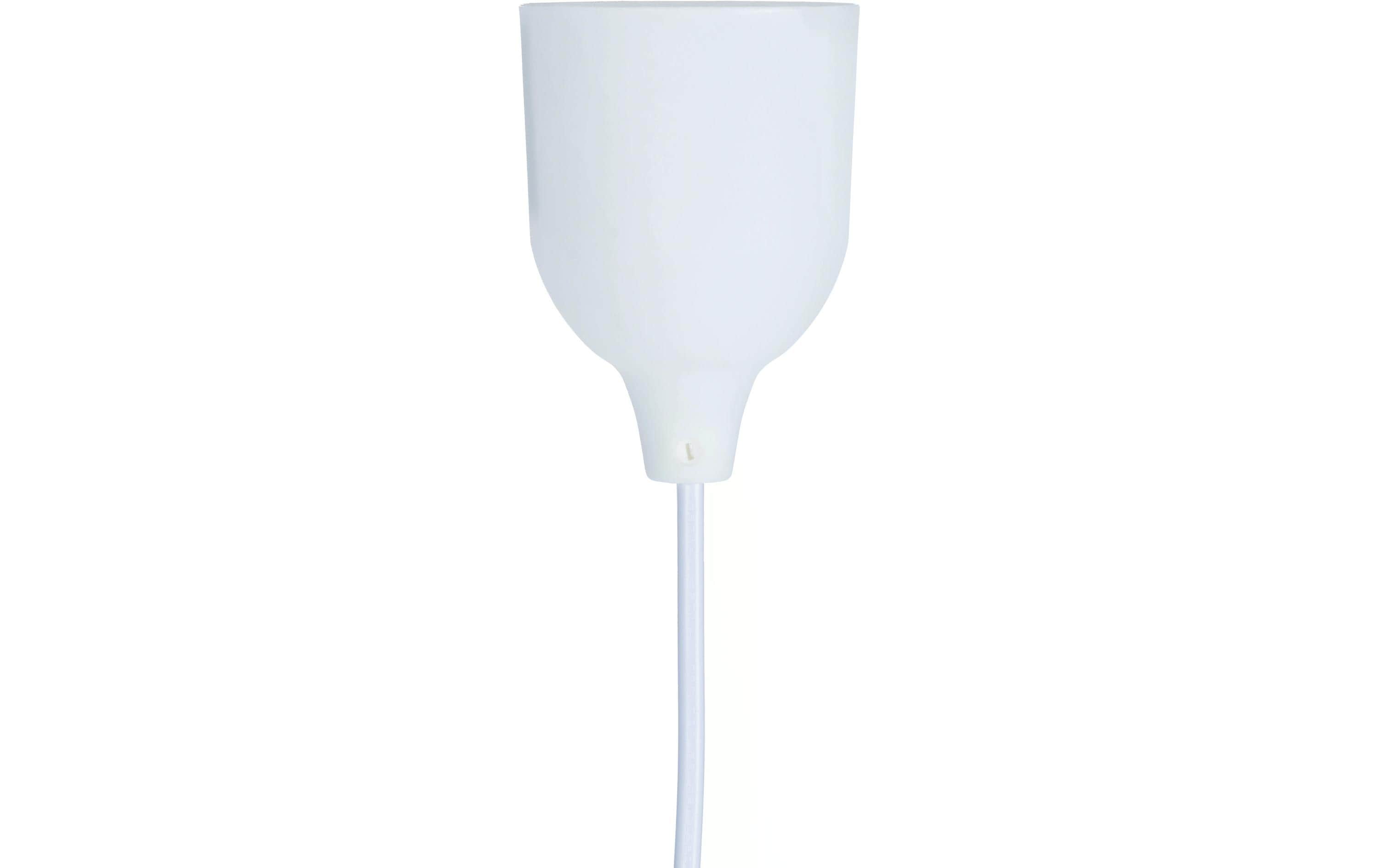 relaxdays Hängelampe Himmel Grau/Rosa/Weiss