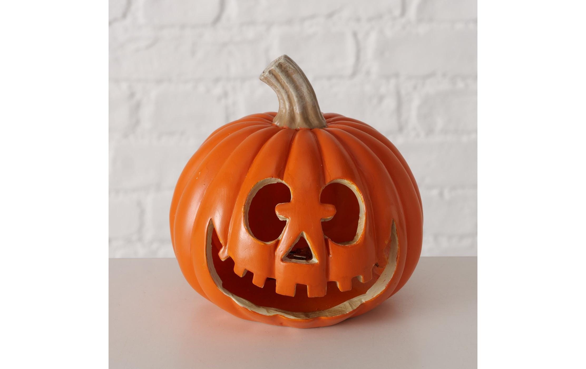 Boltze Halloweenfigur Kürbis Sponky 12 cm