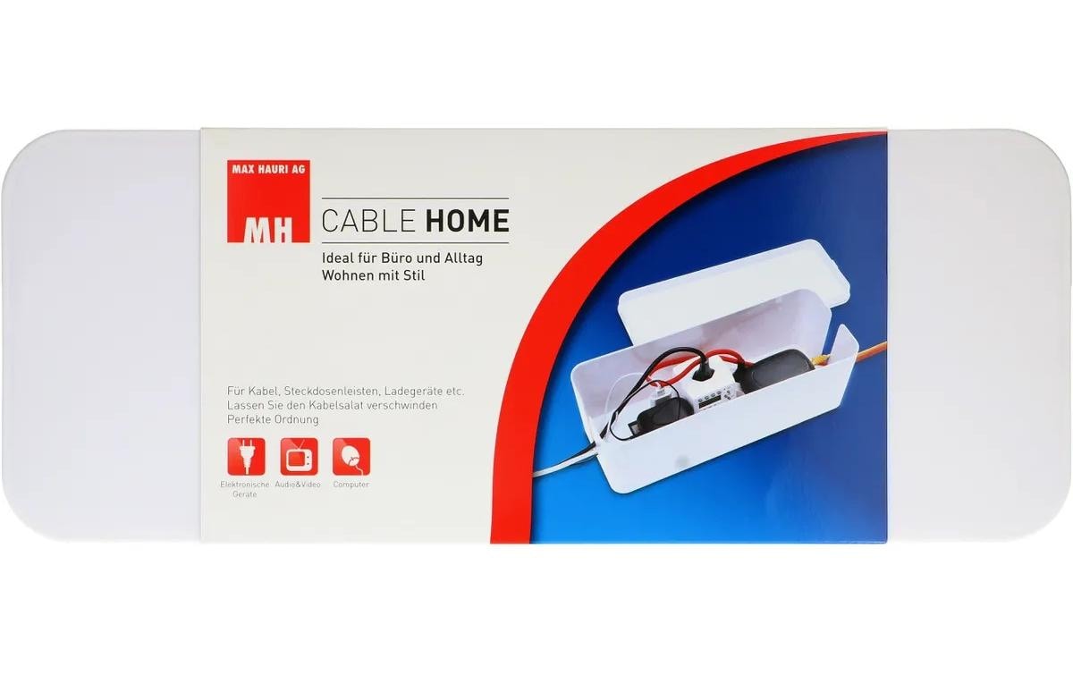 Max Hauri Kabelbox gross Weiss