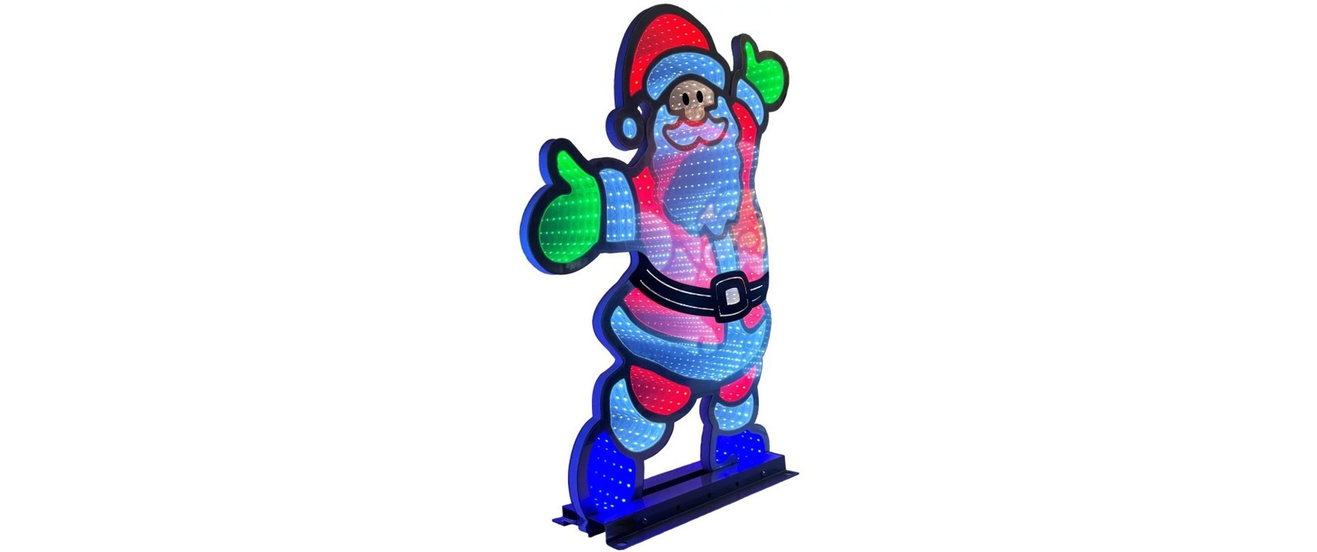 Dameco LED Figur Santa Infinity Effekt, 5 cm x 42.5 cm x 61 cm Dameco LED Figur Santa Infinity Effekt, 5 cm x 42.5 cm x 61 cm