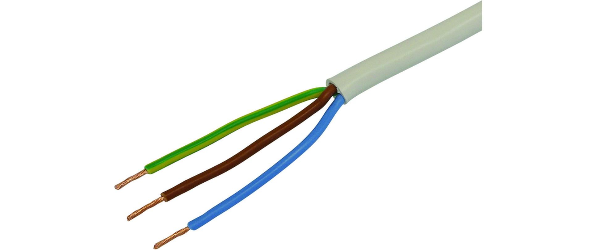 STEFFEN Installationskabel TD 3 x 0.75 mm², 100 m Weiss