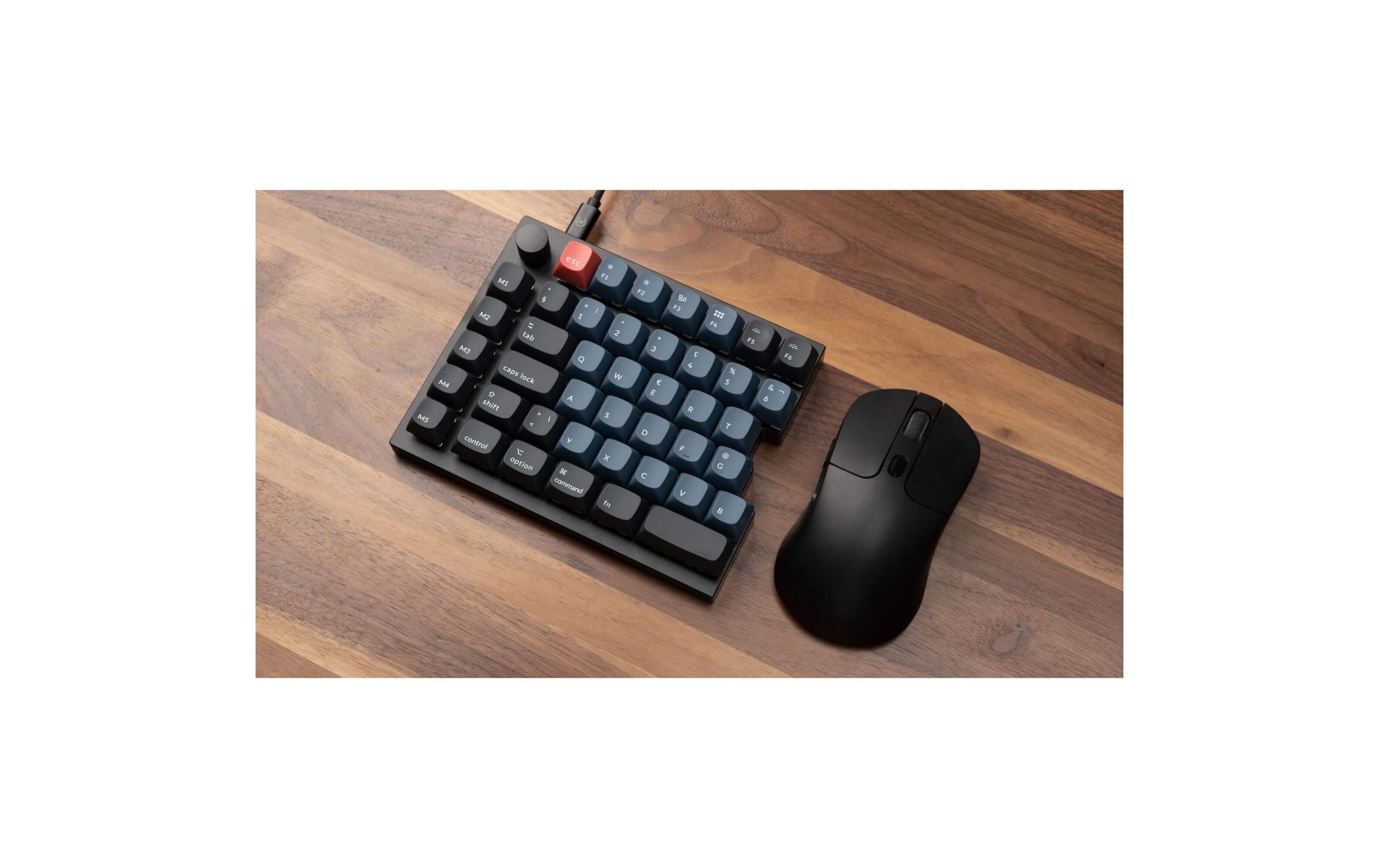 Keychron Gaming-Tastatur Q11 Black QMK Red Switch