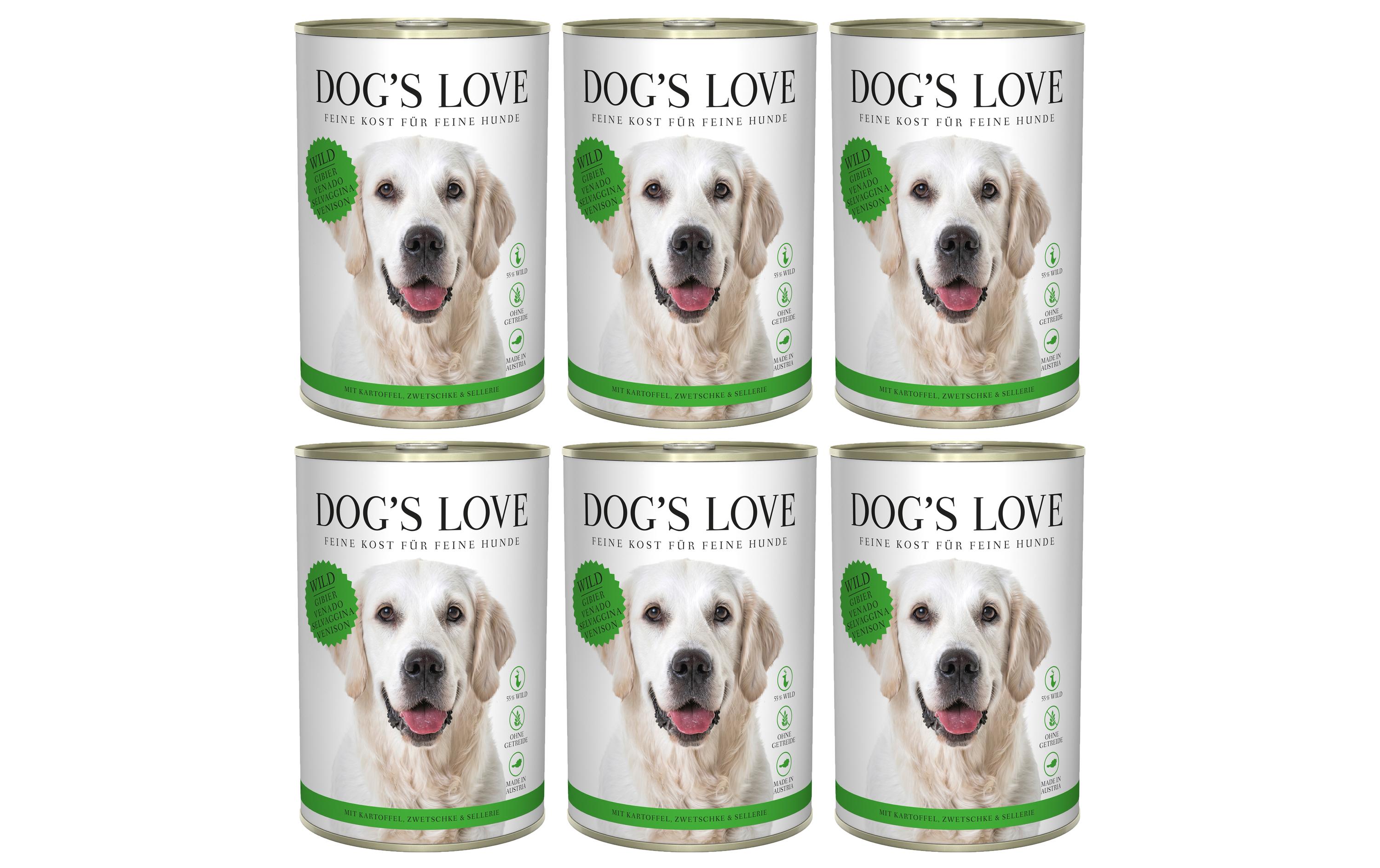 Dog's Love Nassfutter Adult Wild, 6 x 400 g Dog's Love Nassfutter Adult Wild, 6 x 400 g