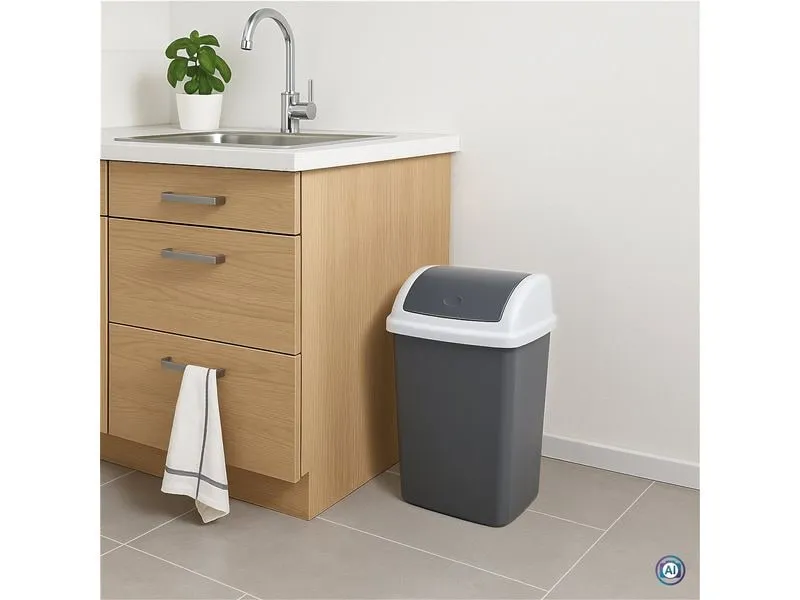 Maul Abfalleimer MAULswing 24 l, Dunkelgrau