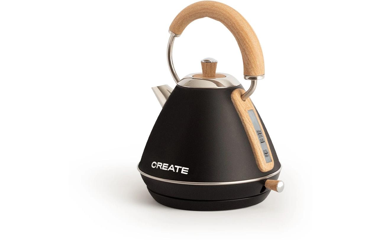 Create Wasserkocher Retro M 1 l, Schwarz
