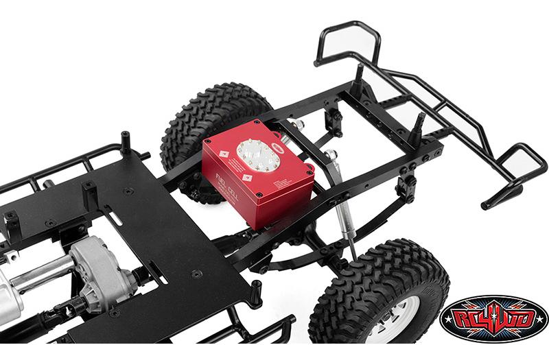 RC4WD Empfängerbox Benzintank Attrappe, Rot, Aluminium, 1:10