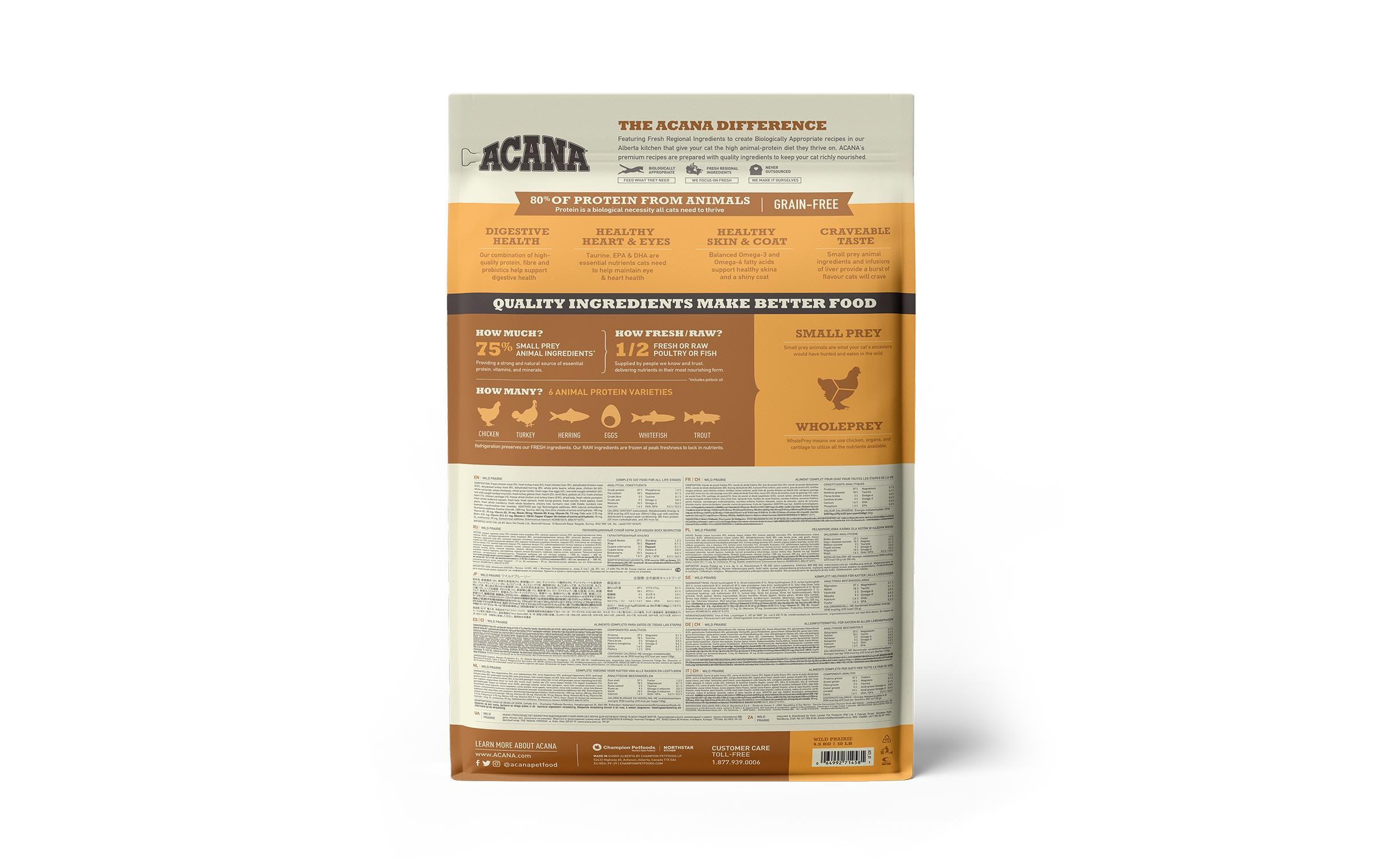 Acana Trockenfutter Regionals Wild Prairie, 4.5 kg