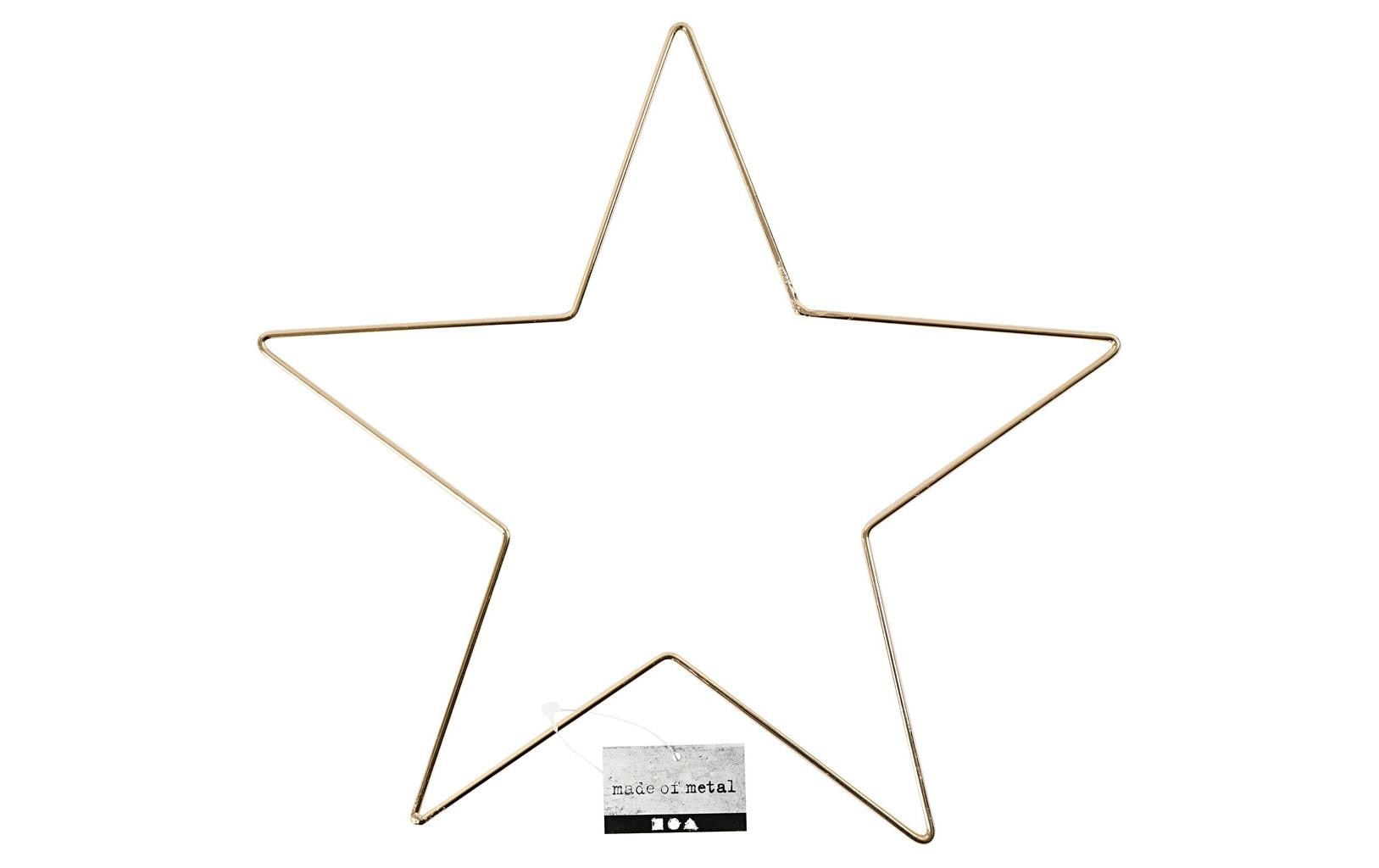 Creativ Company Metallstern Stern Ø 30 cm, Gold Creativ Company Metallstern Stern Ø 30 cm, Gold