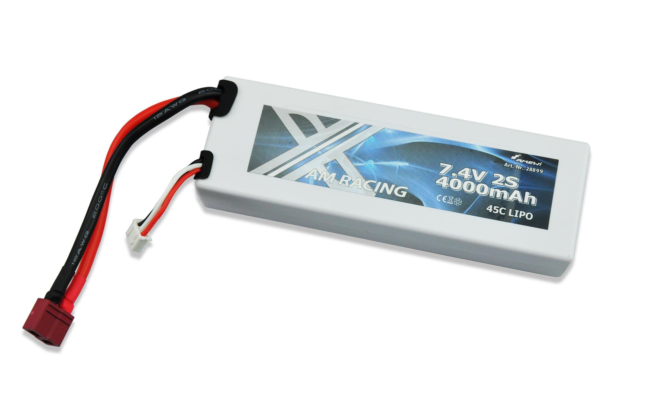 Amewi RC-Akku LiPo 4000 mAh 7.4 V 45C Deans Amewi RC-Akku LiPo 4000 mAh 7.4 V 45C Deans