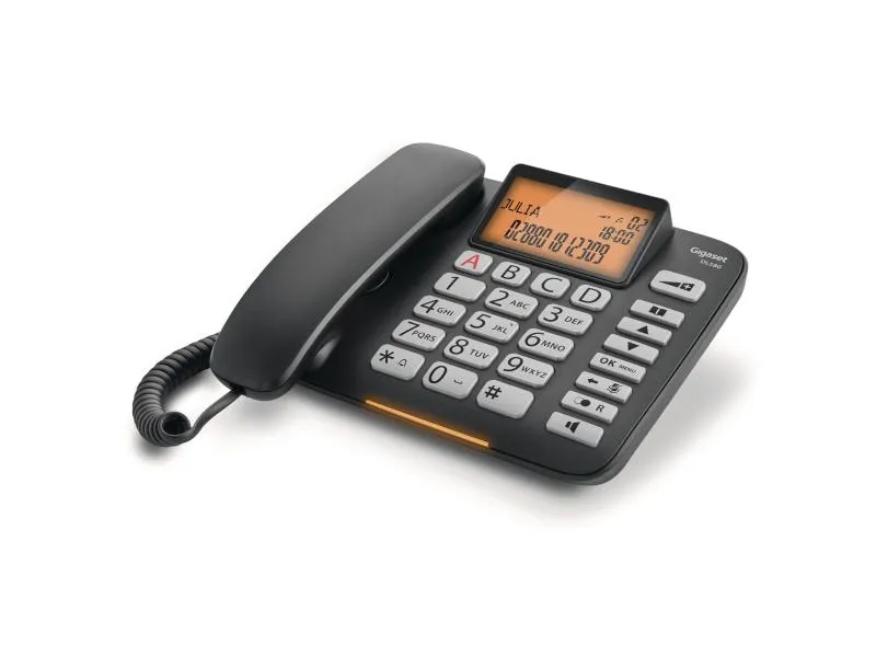 Gigaset Tischtelefon DL580 Schwarz Gigaset Tischtelefon DL580 Schwarz