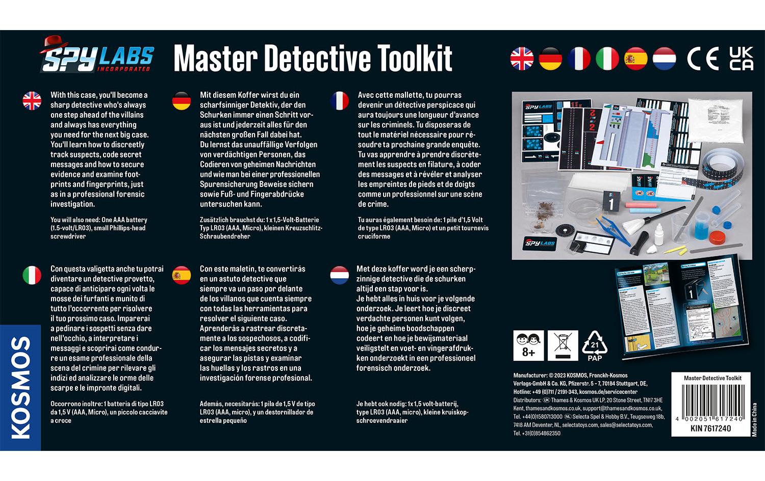 Kosmos Detektivausrüstung Spy Labs – Master Detective Toolkit Kosmos Detektivausrüstung Spy Labs – Master Detective Toolkit
