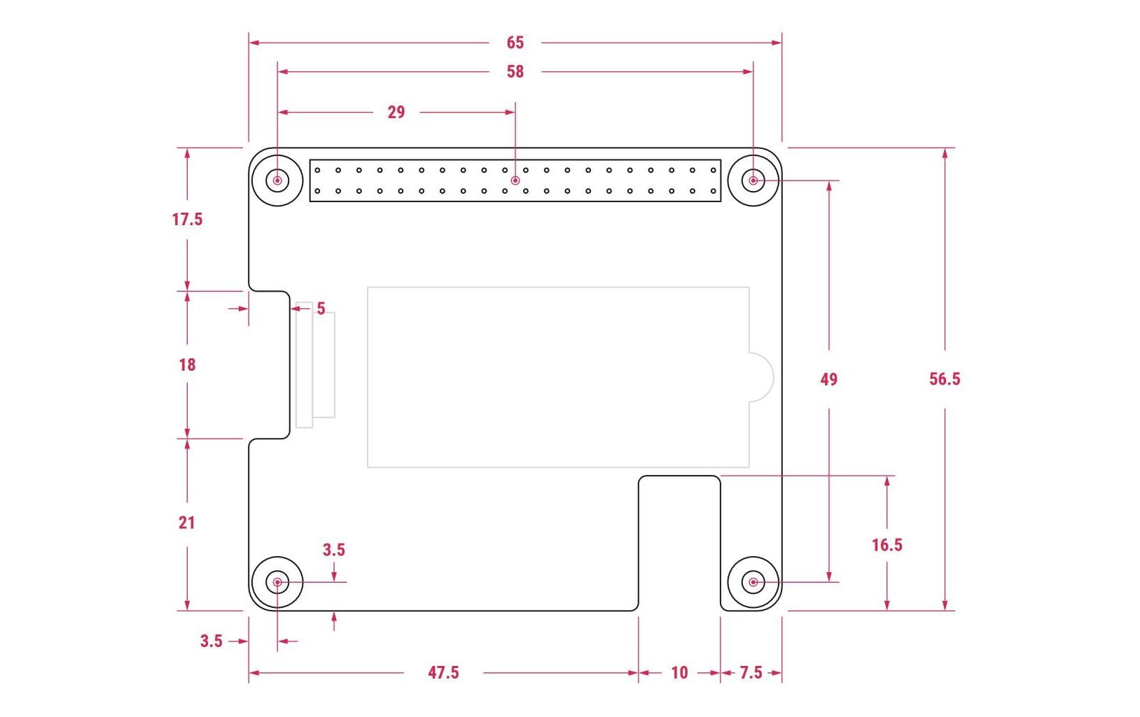 Raspberry Pi M.2 HAT+ für Raspberry Pi5