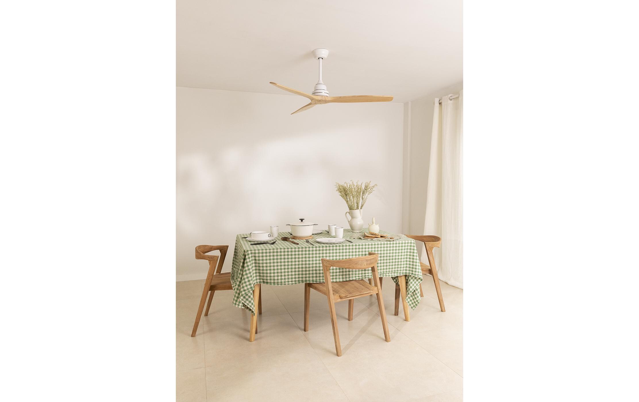 Create Deckenventilator, Holz Weiss