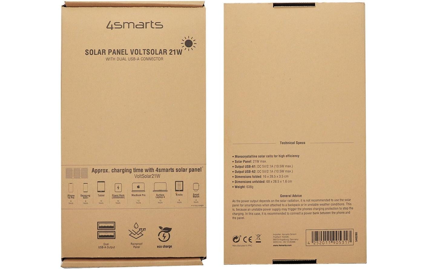 4smarts Solarpanel VoltSolar 540280 21 W