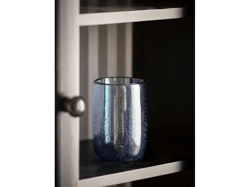 Bloomingville Trinkglas Tabby 330 ml, 4 Stück, Blau Bloomingville Trinkglas Tabby 330 ml, 4 Stück, Blau