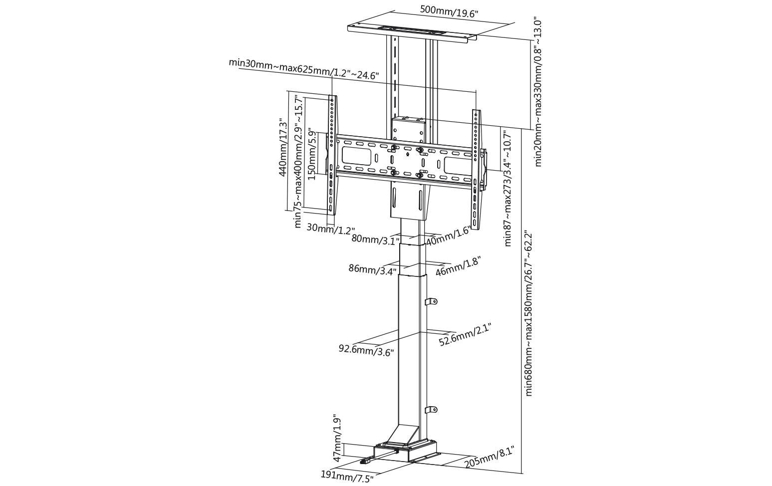 CE TV-Lift My Wall HP33-1