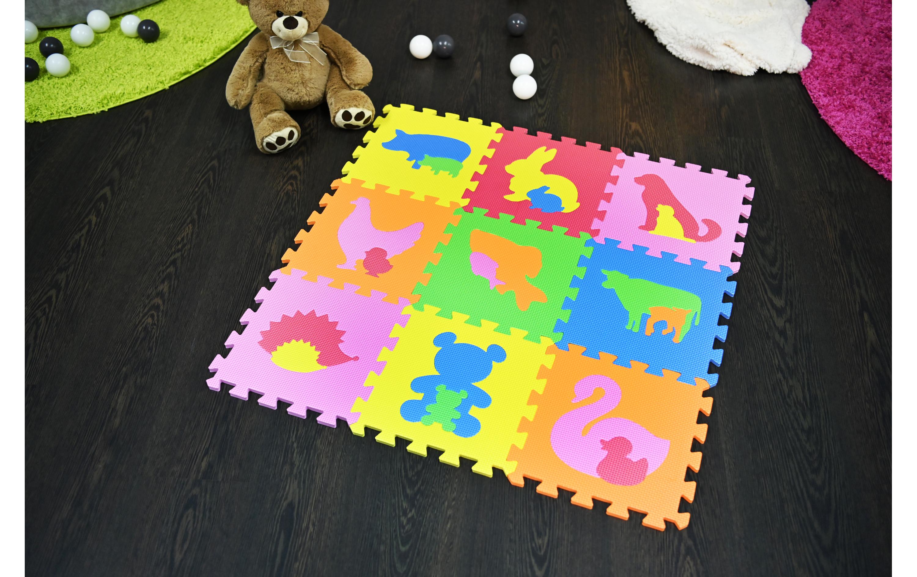 Knorrtoys Puzzlematte Tiere 9-teilig