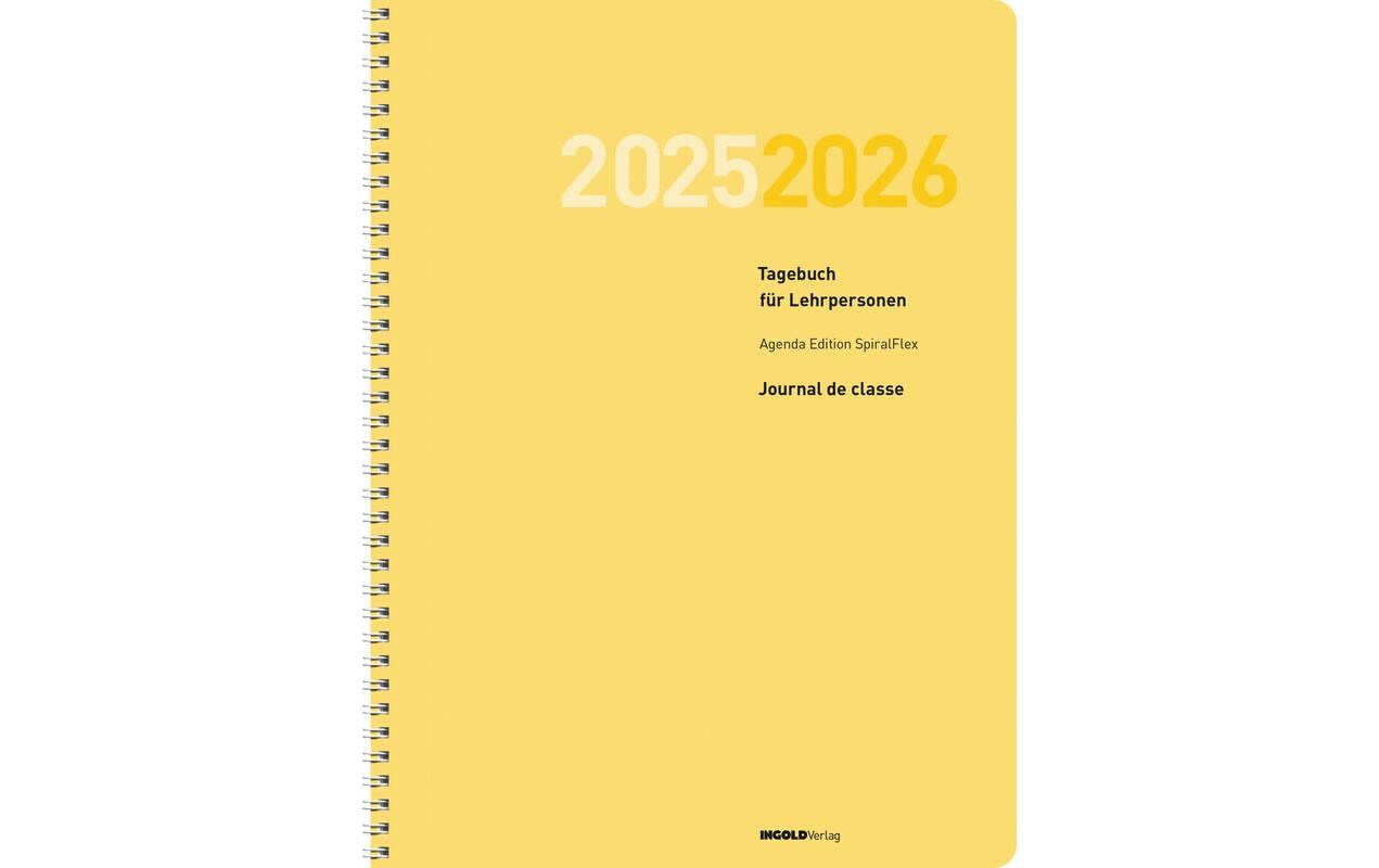 ingold-biwa Tagesagenda Edition Spiral 2025/2026, Gelb ingold-biwa Tagesagenda Edition Spiral 2025/2026, Gelb