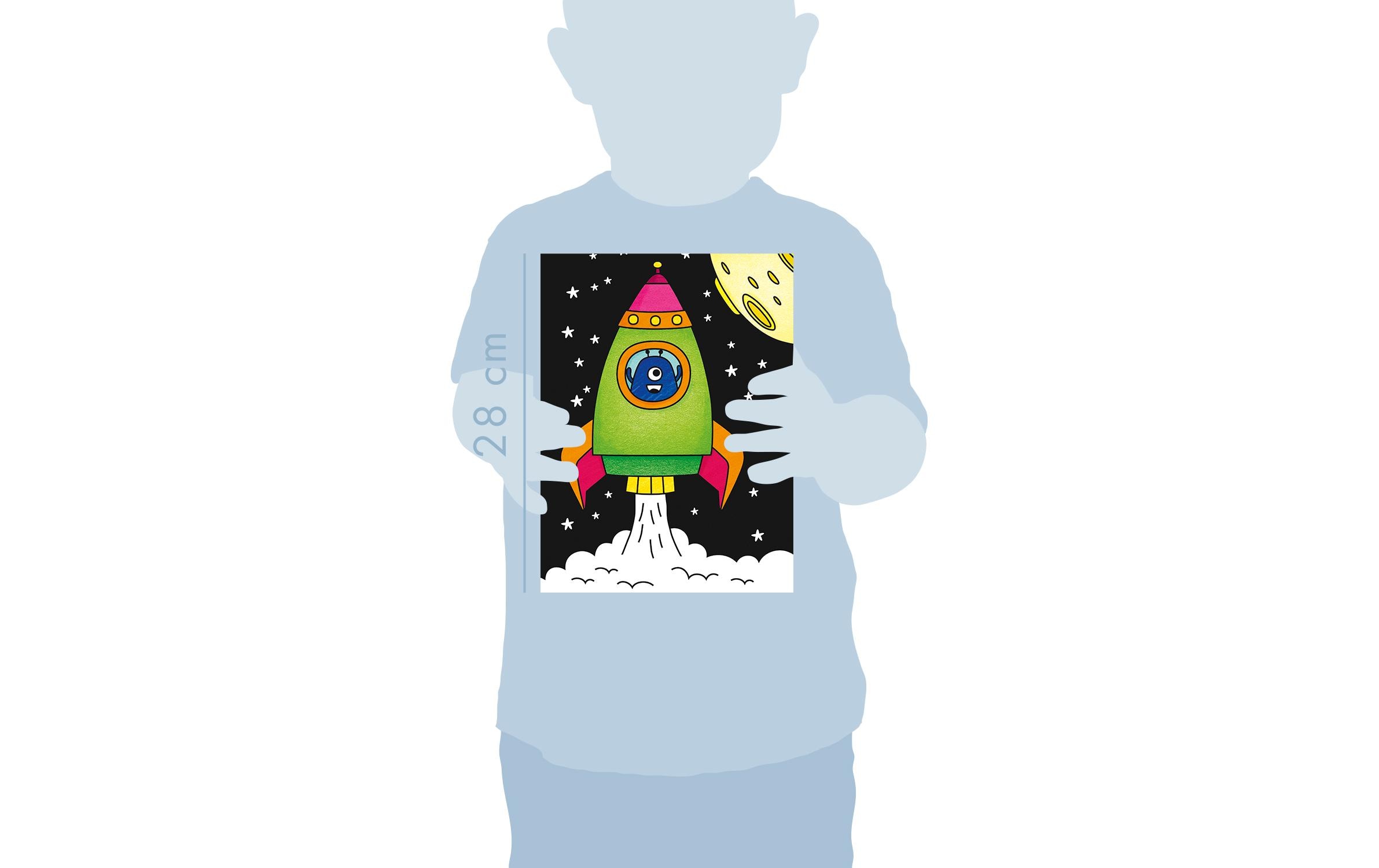 Avenue Mandarine Zeichenblock Graffy Black Weltraum